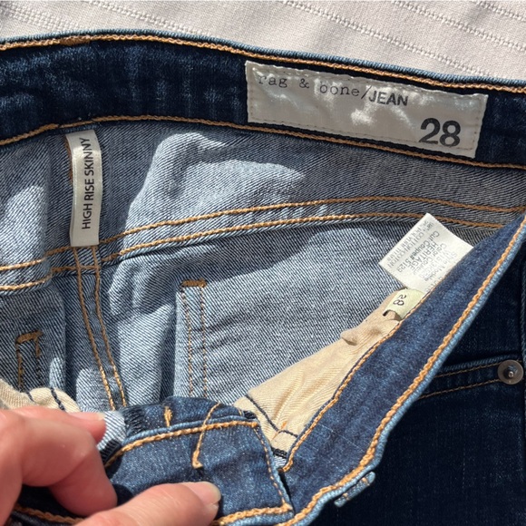 Rag & Bone High Rise Skinny Jean in Heritage Size 28 - Picture 5 of 10
